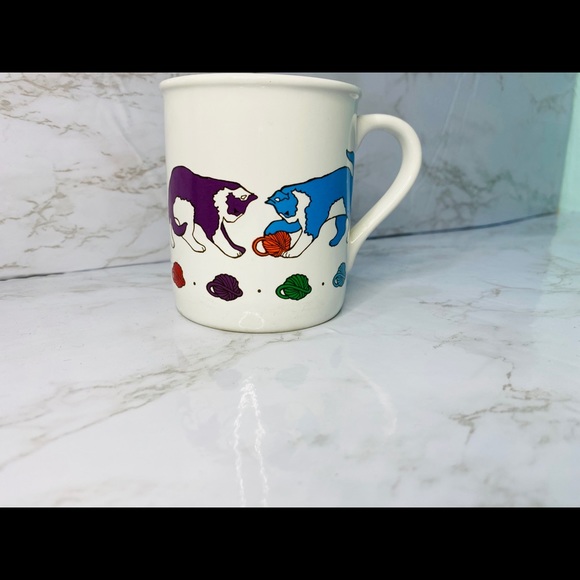 Vintage cat mug
